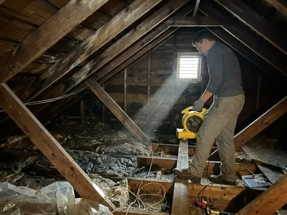 attic-water-damage-drying-proc-007 — frequently asked questions, Emergency Water Extraction & 24/7 Flood Response in Walling…